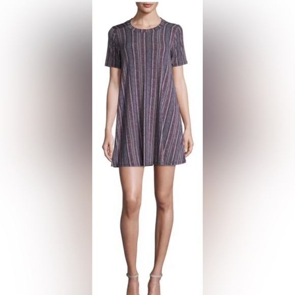 BCBGeneration Striped Multicolored Dress in Blue Combo Size XS NWT - Picture 1 of 6